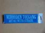 Bord Verboden Toegang bordje kunststof verbodsbord Art.461, Ophalen of Verzenden, Nieuw
