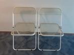 TWEE GOEDE ANONIMA CASTELLI "PLIA" DESIGN KLAP STOELEN, Ophalen, Gebruikt, Twee, Wit