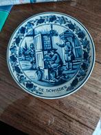 Delfts Blauw Bord - De Schilder, Antiek en Kunst, Ophalen