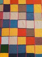 GR09 Vintage granny woondeken gehaakt patchwork 215/205, Gebruikt, Ophalen of Verzenden