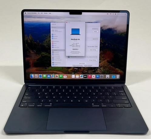 APPLE MacBook Air 13.6 (2022) - Middernacht M2 8-Core GPU 8G, Computers en Software, Apple Macbooks, MacBook, 256 GB, 8 GB, Verzenden