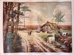 Schoolplaat “De heide in mei” door C.Jetses, Ophalen of Verzenden