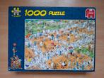 Puzzel 1000 stukjes JvH de tennisbaan (jan van haasteren), Ophalen of Verzenden, 500 t/m 1500 stukjes, Gebruikt