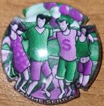 Capsule Cava d'Espagne JAUME SERRA groen & paars nr. 164920, Verzamelen, Wijnen, Ophalen of Verzenden, Nieuw, Spanje, Overige typen