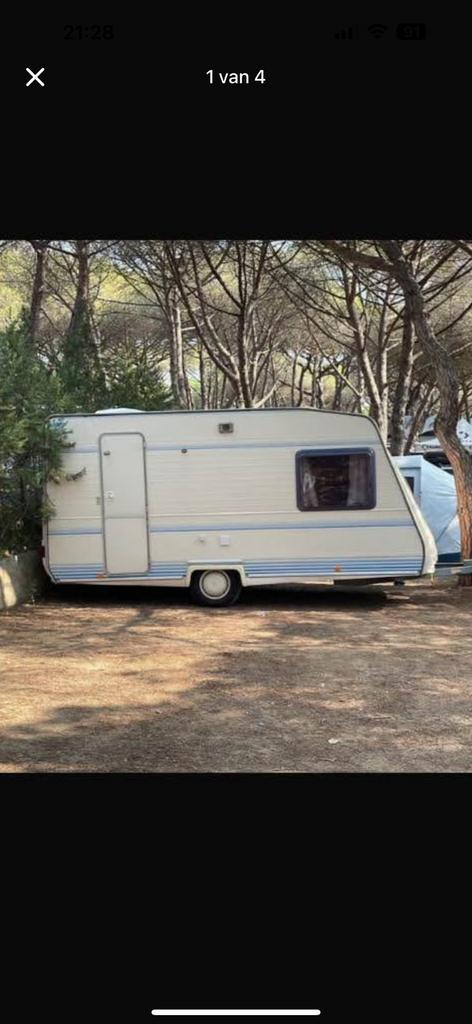 Caravelair caravan met zgan voortent in spanje costa brava, Caravans en Kamperen, Caravans, Particulier, tot en met 4, 750 - 1000 kg