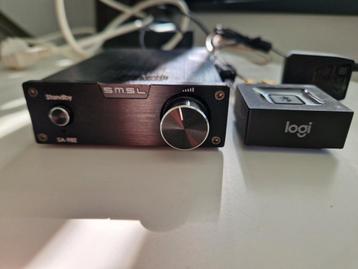 Smsl 98E topversterker met bluetooth logitec adapter beschikbaar voor biedingen