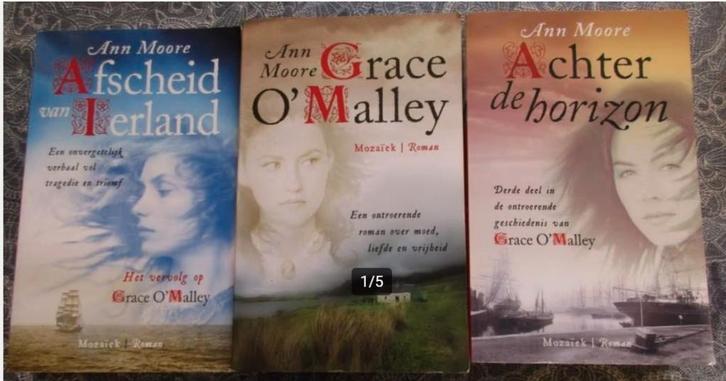 trilogie Ann Moore - Grace O'Malley voor 17,50 euro, Boeken, Romans, Zo goed als nieuw, Ophalen of Verzenden
