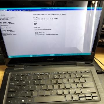 3 stuks - Acer Spin 5 - i5 - Gebruikt, met schade  beschikbaar voor biedingen