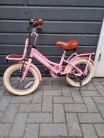 Super super roze meisjes fiets 14 inch, Ophalen of Verzenden, Zo goed als nieuw, Minder dan 16 inch, Zijwieltjes