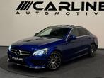 Mercedes-Benz C-klasse 200 AMG LINE PANORAMA ACC KEYLESS CAM, Automaat, 4 cilinders, Blauw, Bedrijf