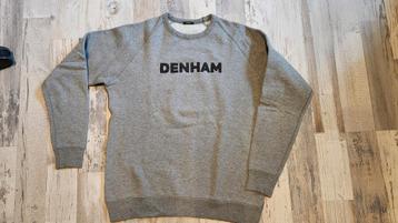 Denham grijze sweater maat M 