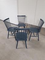 4 spijlen stoelen vintage retro stevig, Gebruikt, Vintage, Ophalen of Verzenden, Vier