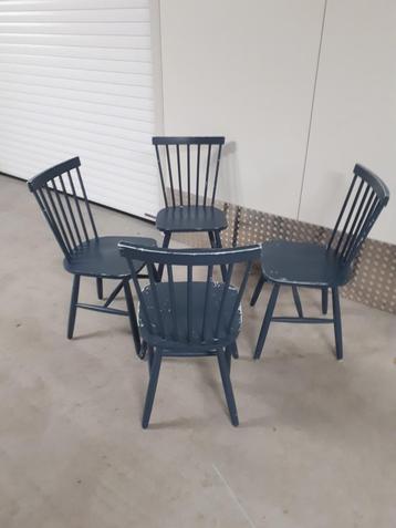4 spijlen stoelen vintage retro stevig beschikbaar voor biedingen