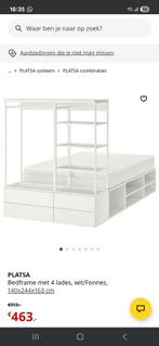 IKEA Twijfelaar Bed - PLATSA Systeem, Wit, Zo goed als nieuw, Twijfelaar, 200 cm