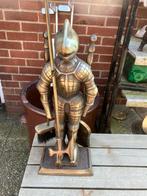 Te koop gietijzeren ridder  openhaard set, Antiek en Kunst, Ophalen of Verzenden