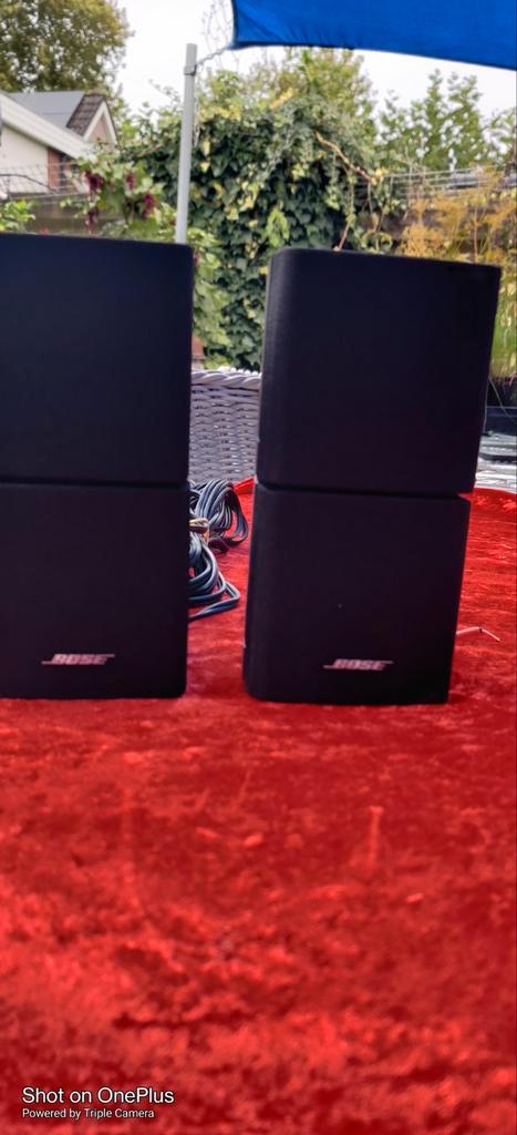 Bose Dubbele Cube luidsprekers 2x met originele bekabeling, Audio, Tv en Foto, Luidsprekers, Zo goed als nieuw, Front, Rear of Stereo speakers