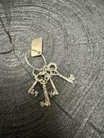 Zilveren Miniatuur Sleutelbos - Liefdessleutels, Ophalen of Verzenden