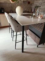 Keuken Kookeiland Japandi met marmer countertop, Ophalen, Wit, 150 tot 200 cm, Zo goed als nieuw