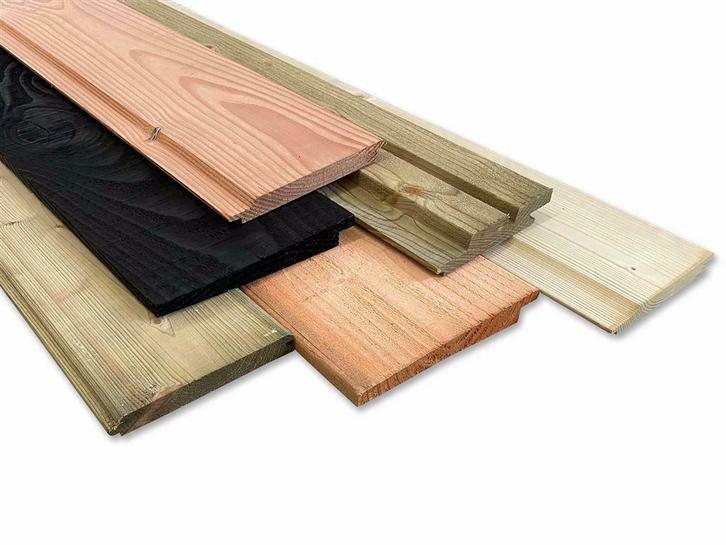Zweeds Rabat / Vellingdelen - Gevelbekleding - Houten wand, Tuin en Terras, Palen, Balken en Planken, Nieuw, Planken, 250 cm of meer