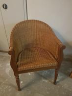 rieten stoel, Huis en Inrichting, Ophalen, Bruin, Riet of Rotan, Zo goed als nieuw