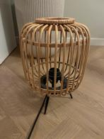 Rotan tafellamp, Huis en Inrichting, Lampen | Tafellampen, Overige materialen, Ophalen of Verzenden, Zo goed als nieuw, Minder dan 50 cm