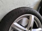 Dunlop winterbanden 205/55R16 op LM velg (VAG) DOT3624, Ophalen, Gebruikt, 16 inch, Band(en)