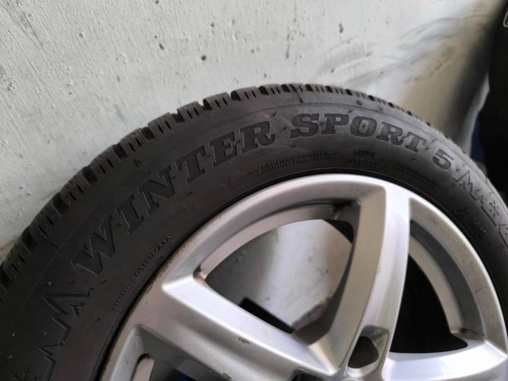 Dunlop winterbanden 205/55R16 op LM velg (VAG) DOT3624, Auto-onderdelen, Banden en Velgen, Band(en), Winterbanden, 16 inch, 205 mm