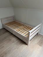 Flexa Eenpersoonsbed met Laden en Lattenbodem, Gebruikt, 90 cm, Eenpersoons, Wit