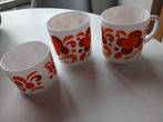 Arcopal Knorr 3 bekers vintage, Ophalen of Verzenden, Overige stijlen, Kop(pen) en/of Schotel(s), Glas