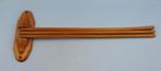 Vintage handdoekenrek hout jaren 50 a 60, Ophalen, Gebruikt, Bruin, Handdoekenrek
