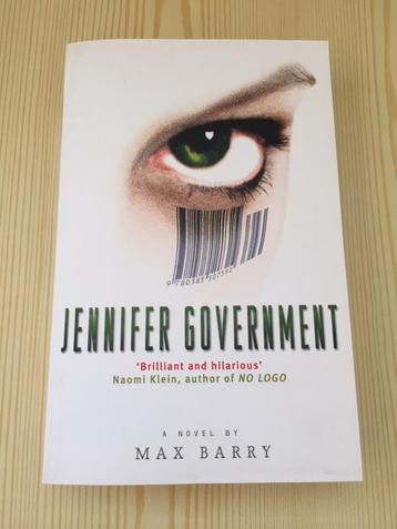 Max Barry - Jennifer Government (Engels, SF, Thriller) beschikbaar voor biedingen