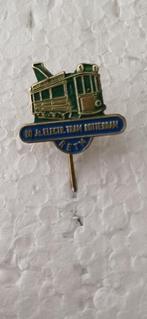 R.E.T.M. 1e Electrische Tram Rotterdam (groen-blauw), Verzamelen, Speldjes, Pins en Buttons, Ophalen of Verzenden, Gebruikt, Overige onderwerpen