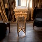 Piedestal klassiek marmeren blad goud verguld, Ophalen