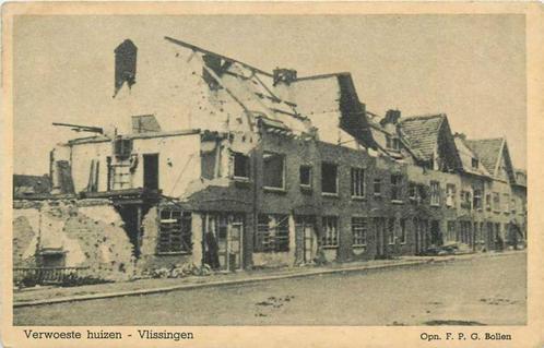 (380-233-031) Vlissingen Verwoeste Huizen, Verzamelen, Ansichtkaarten | Nederland, Zeeland, Verzenden