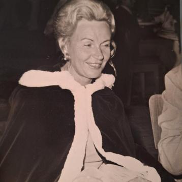 Zwarte fluwelen mantel met hermelijn beschikbaar voor biedingen