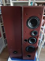2 grote speakers gemaakt mdf hout, Gebruikt, 120 watt of meer, Front, Rear of Stereo speakers, Ophalen