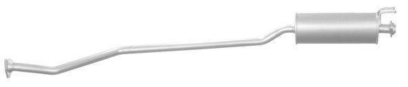Uitlaat, Middendemper Honda Civic, Auto-onderdelen, Uitlaatsystemen, Honda, Nieuw, Ophalen of Verzenden