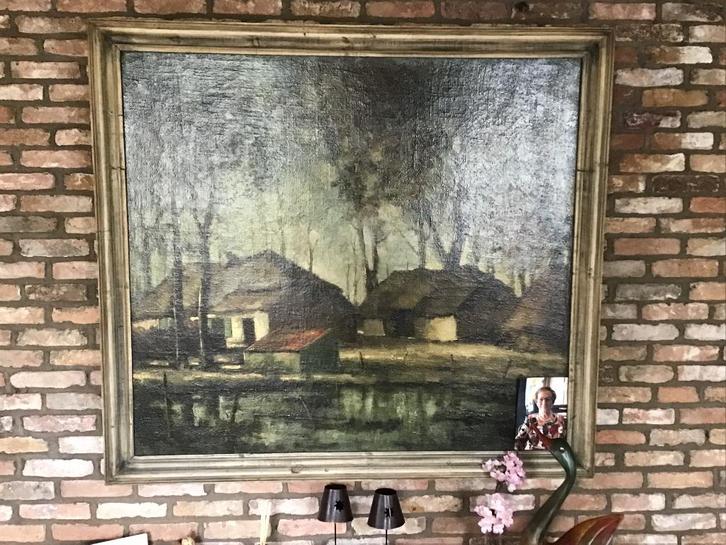 Schilderij Marinus Bies, Antiek en Kunst, Kunst | Schilderijen | Klassiek, Ophalen