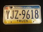 Kentekenplaat Licenseplate Pennsylvania Truck 2 USA, Verzamelen, Verzenden, Gebruikt, Auto's