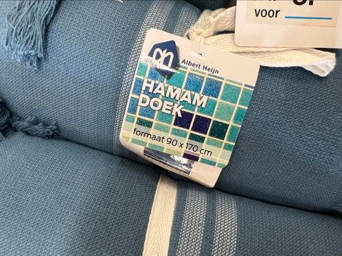 Nieuwe hamamdoeken blauw – Albert Heijn – 90 x 170 cm, Kleding | Dames, Badmode en Zwemkleding, Ophalen of Verzenden