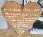 Houten wandbord 75 x 75 cm, Ophalen, Zo goed als nieuw