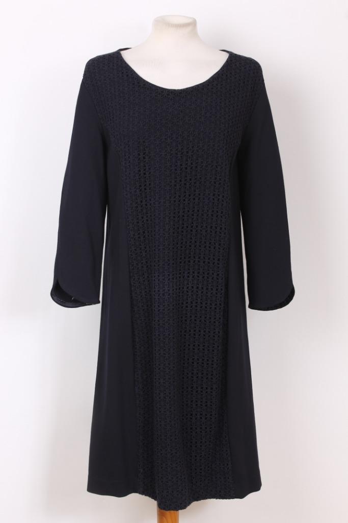 Kerst! Jurk met kant River Woods maat 42 (44), Kleding | Dames, Jurken, Zo goed als nieuw, Maat 42/44 (L), Blauw, Boven de knie