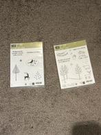 2x Stampin Up Stempelsets - Kerst/Winter Thema, Ophalen of Verzenden, Zo goed als nieuw, Houten stempel