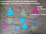2 kleurige vlaggenslingers/katoen/nooit gebruikt, Diversen, Vlaggen en Wimpels, Ophalen, Nieuw
