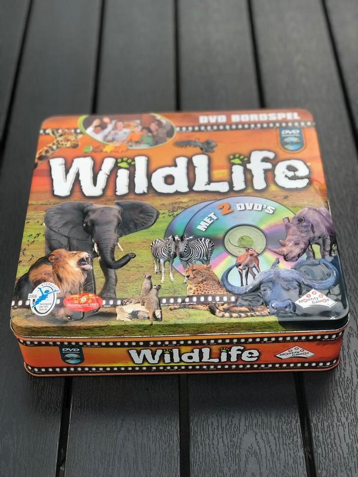 WildLife DVD Bordspel – compleet en in goede staat, Hobby en Vrije tijd, Gezelschapsspellen | Bordspellen, Zo goed als nieuw, Ophalen of Verzenden