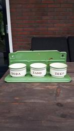 Zand zeep soda set, Antiek en Kunst, Antiek | Emaille, Ophalen of Verzenden