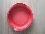 Siliconen Tupperware ovenschaal, Ophalen of Verzenden, Zo goed als nieuw, Rood, Schaal