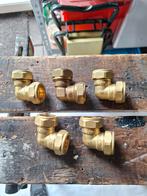 5x Knelbocht Koppeling 22mm, Overige materialen, Bochten, Nieuw, Minder dan 2 meter