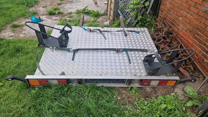 Grote motordrager scooterdrager voor achter camper, Auto diversen, Fietsendragers, Zo goed als nieuw, Achterklepdrager, Brede banden