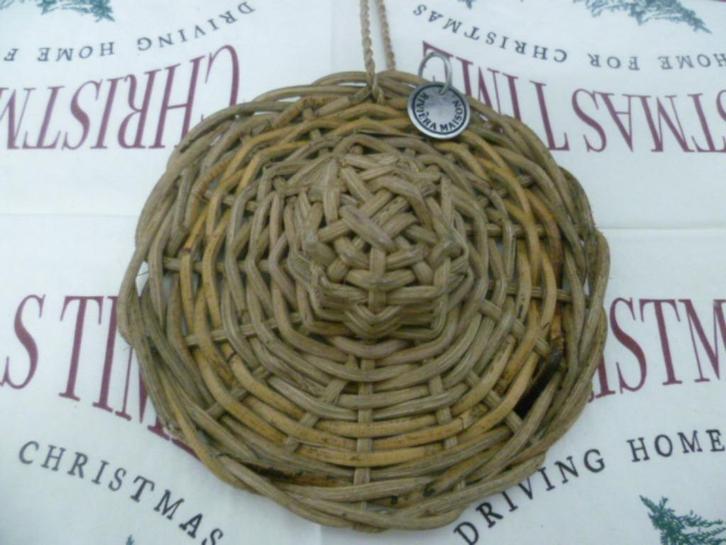 Riviera Maison rustic rattan decoratie zomer hoedje, Huis en Inrichting, Woonaccessoires | Overige, Zo goed als nieuw, Ophalen of Verzenden
